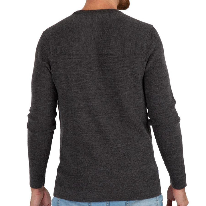 MEN'S MERINO BLEND CREW KNIT SWEATER