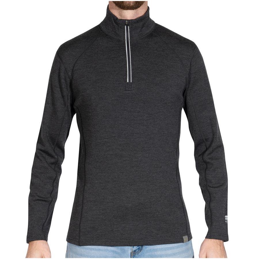 Classic Style Merino Half Zip Sweater For Men