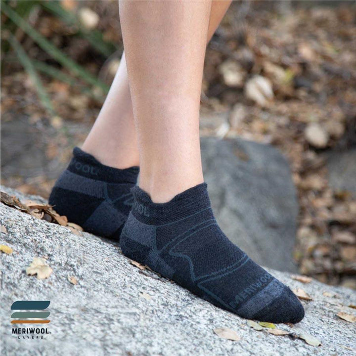 Merino Cushioned Ankle Trainer Socks- 2PK