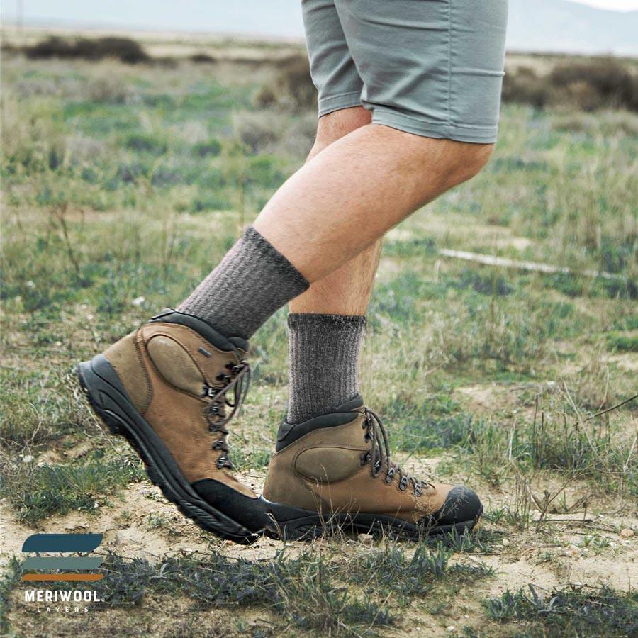 Merino Midweight Crew Socks - Everest -3PK