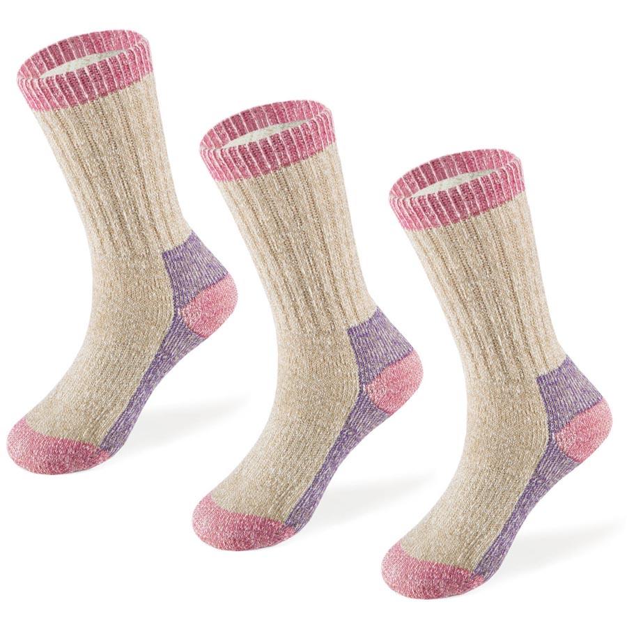 Merino Kids Midweight Crew Socks- 3PK