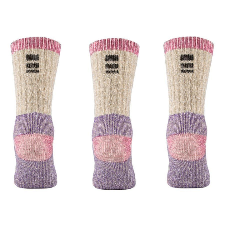 Merino Kids Midweight Crew Socks- 3PK