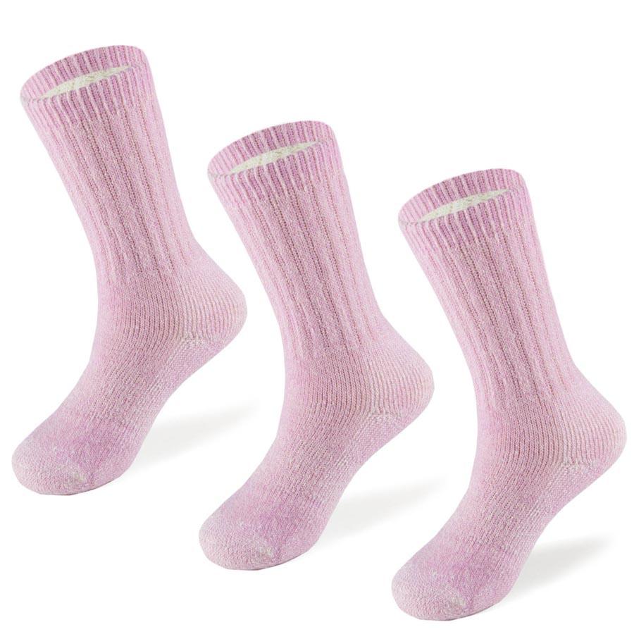 Merino Kids Midweight Crew Socks- 3PK